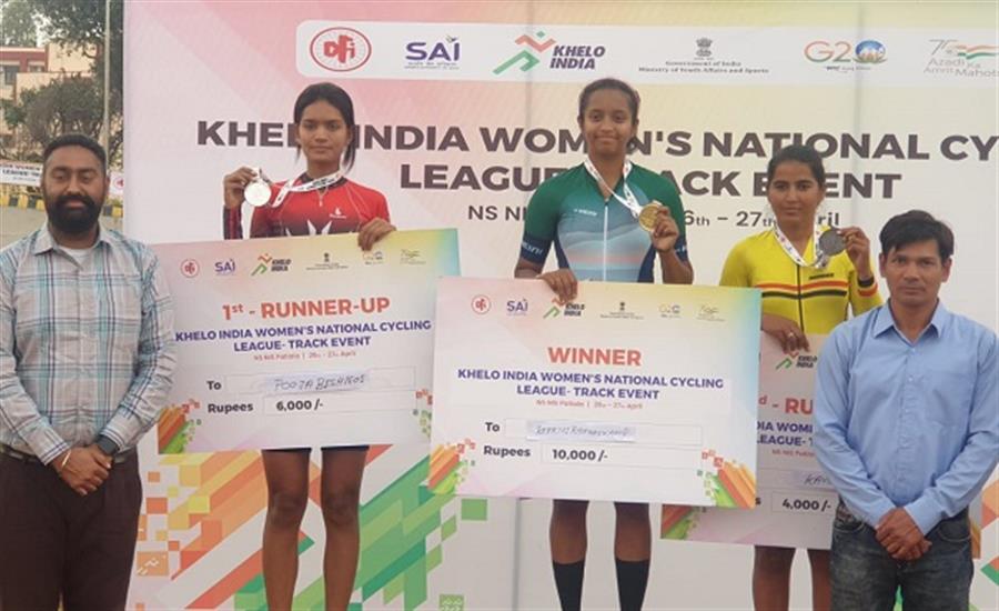 National Khelo India Women&#39;s Track Cycling League; Excellent performance by women cyclists